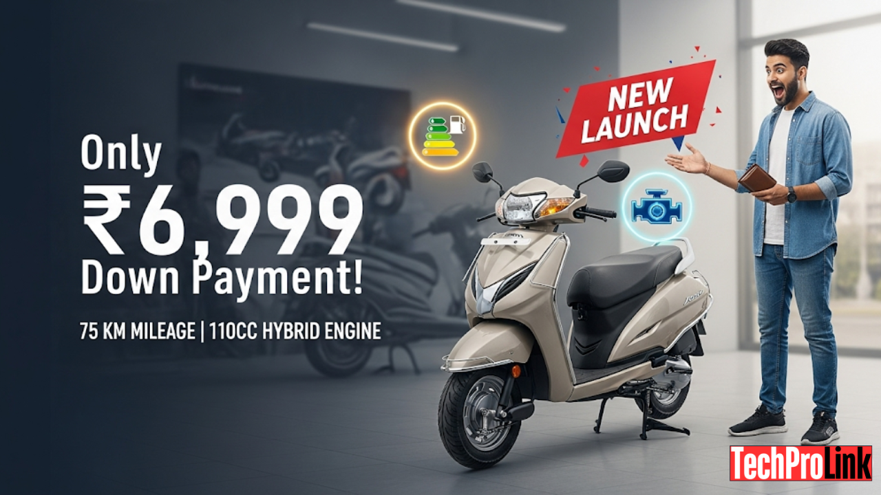 Honda Activa 7G की पूरी जानकारी: 110cc हाइब्रिड इंजन 75 Km माइलेज और सिर्फ ₹6999 की डाउन पेमेंट में