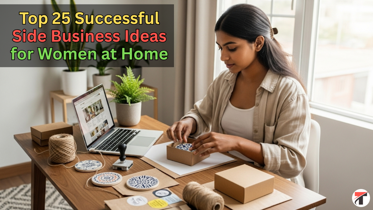 Top 25 Successful Side Business Ideas for Women at Home